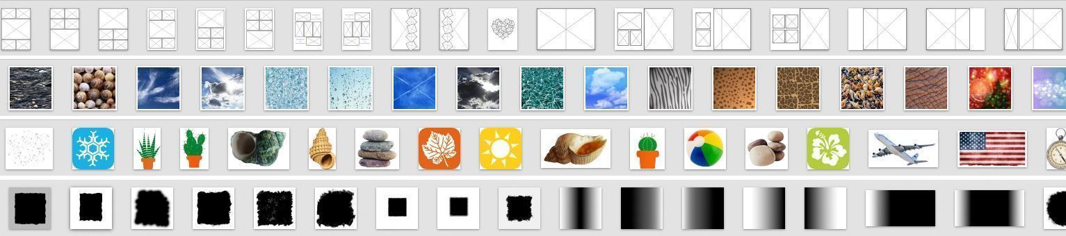 Layouts etc. Layuts, Hintergründe, Masken und Cliparts